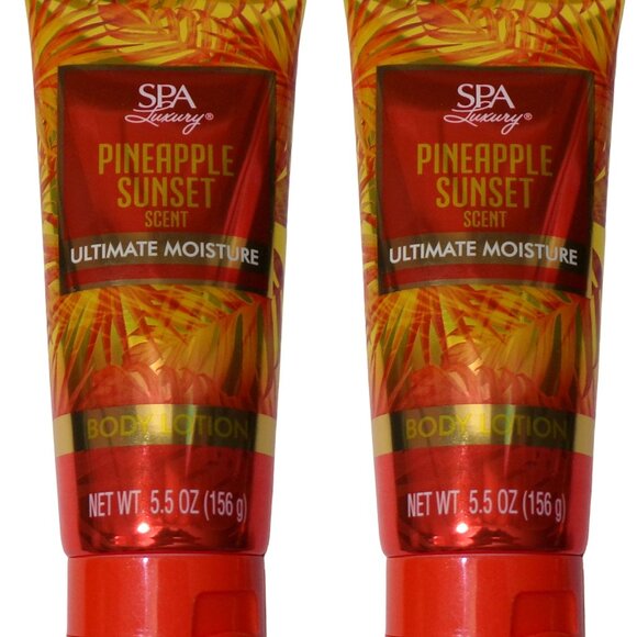 Spa Luxury Pineapple Sunset Ultimate Moisture - Body Lotion 5.5oz Set - Picture 1 of 1